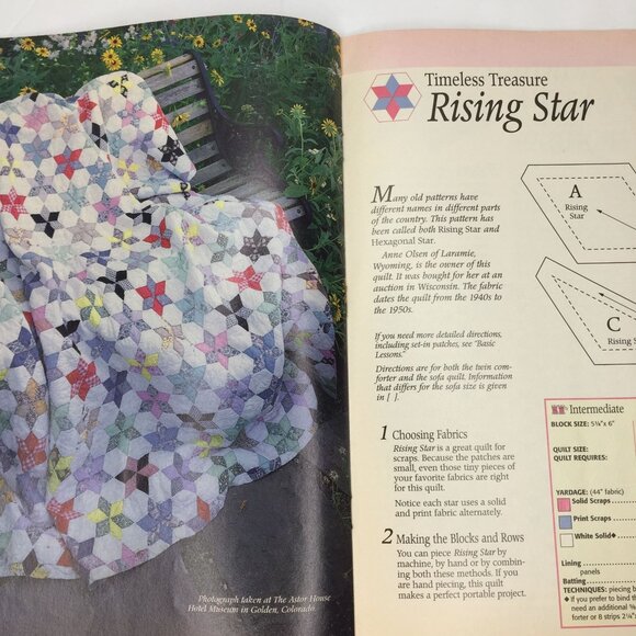 Quiltmaker Magazine September October 1997 No 57 Quilt Patterns Designs Cats Bat - Picture 8 of 12